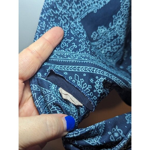 Fabletics women's Size Large Blue Nova Bandana High Waisted Legging And Bra - Picture 14 of 16